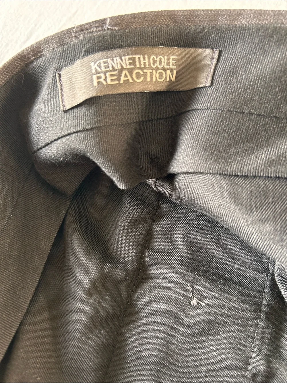 Kenneth Cole Reaction Dress Pants Mens Gray ~38x32 Flat Front Career